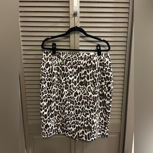 Chico's Leopard Print Pencil Skirt